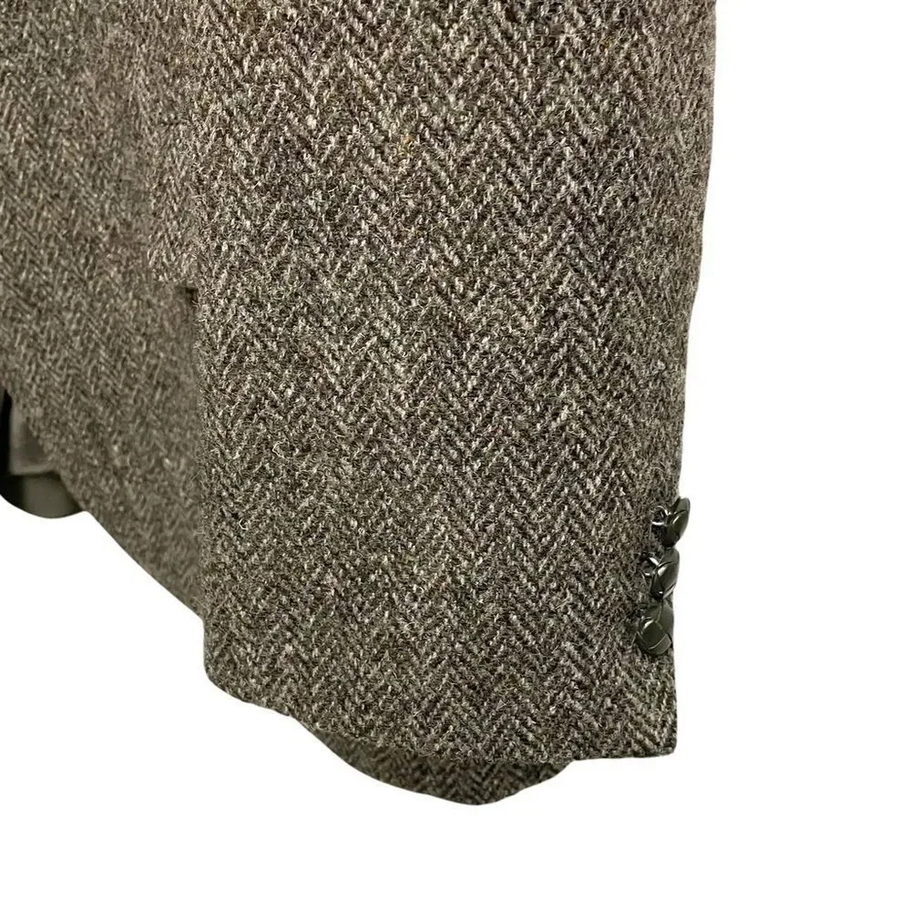 HARRIS TWEED Vintage Hand Woven Wool Blazer 46L - Picture 4 of 11